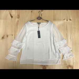 Comma chiffon blouse off white